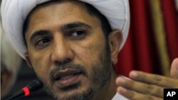 شیخ علی سلمان دبیرکل حزب وفاق اسلامی، از رهبران اصلی اوپوزیسیون علیه دولت 