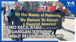 Demo Kecil atau di Ruangan Tertutup Sambut Pelantikan Trump