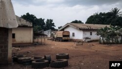 FILE - A truck of the Wagner Group, a Russian private military organization, is seen Feb. 3, 2021, in the looted Central African Republic army base of Bangassou, attacked by rebels Jan. 3, 2021. A potential deal would bring up to 1,000 Wagner mercenaries to Mali. 