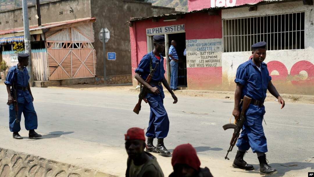 Abapolisi bagenzura umutkano ku Musaga mu kwezi kwa karindwi 2015