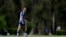 FILE - Argentina's national female soccer team forward Belen Potassa is seen during a training session in Buenos Aires, Argentina, Oct. 25, 2018.