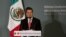 Mexico's President-elect Enrique Pena Nieto delivers a speech during an event in Mexico City, November 14, 2012. 