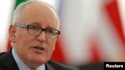 Wakil Presiden Komisi Eropa, Frans Timmermans (foto: dok).