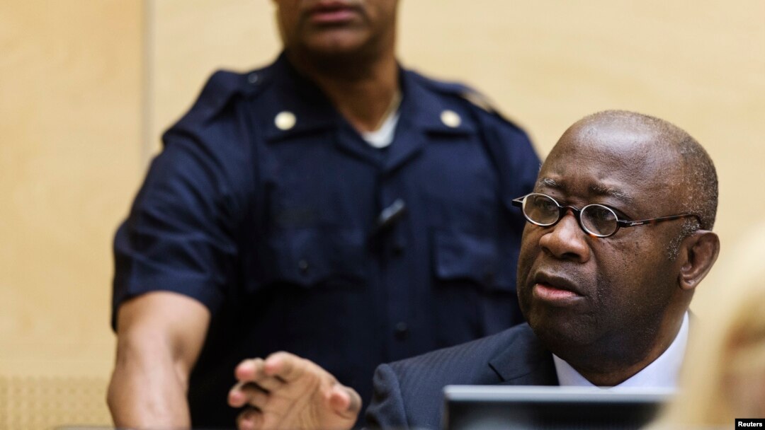 Mantan Presiden Pantai Gading, Laurent Gbagbo dalam pra-sidang di ICC, Den Haag (19/2/2013). Pemerintah Pantai Gading akan mengadili sang istri, Simone Gbagbo, di Pantai Gading.