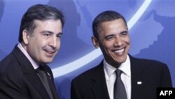 Михаил Саакашвили и Барак Обама