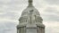 The Peace Monument, also known as the Naval Monument or Civil War Sailors Monument, is seen on the grounds of the Capitol in Washington, as day three of the government shutdown continues.