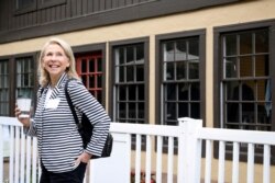 FILE - Shari Redstone, vice-chair of CBS Corporation and Viacom, attends the annual Allen and Co. Sun Valley media conference in Sun Valley, Idaho, July 10, 2019.