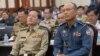 FILE PHOTO - National Police Chief of Cambodia Neth Savoeun, left, and National Military Police Commander Sao Sokha, right, at the Ministry of Interior in Phnom Penh, Cambodia, Thursday, August 25, 2016. (Leng Len/VOA Khmer)