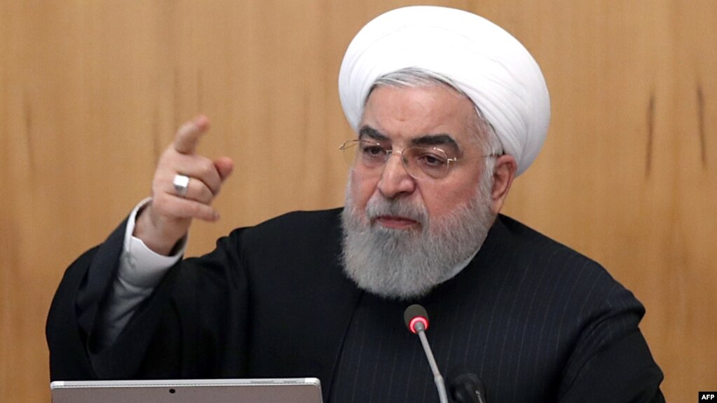 Tổng thống Iran Hassan Rouhani chủ tọa cuộc họp nội các tại Tehran ngày 15/1/2020.