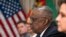 El secretario de Defensa de Estados Unidos, Lloyd Austin, durante un encuentro con el presidente de Mozambique, Felipe Nyusi, en el Péntágono, el 22 de septiembre de 2023.