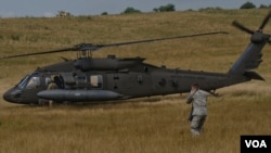 ამერიკული "შავი ქორი" UH-60 Black Hawk რუმინეთში