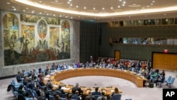 FILE - The U.N. Security Council is shown during a Nov. 20, 2019, meeting at U.N. headquarters.