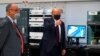 President Donald Trump gestures as he participates in a tour of Bioprocess Innovation Center at Fujifilm Diosynth Biotechnologies, Monday, July 27, 2020, in Morrisville, N.C. (AP Photo/Evan Vucci)