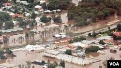 Negara bagian Queensland di Australia utara ini akan terus digenangi air selama berhari-hari.