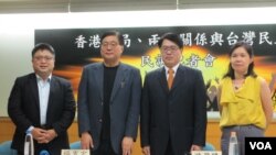 台灣民意基金會星期一2020年6月22日發布最新調查記者會。(美國之音張永泰拍攝)