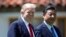 美国总统川普与到访的中国国家主席习近平在佛罗里达海湖庄园。 (2017年4月7日)