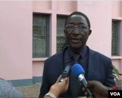 Wilfred Wambeng Ndong, highest government official in charge of basic education in Cameroons English speaking north west region. (Photo: M/ Kindzeka / VOA)