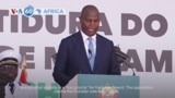 VOA60 Africa - Mozambique's new president Daniel Chapo sworn in