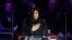 FILE - Vanessa Bryant speaks during a celebration of life for her late husband NBA superstar Kobe Bryant and daughter Gianna killed in a helicopter crash on Jan. 26, 2020, at the Staples Center in Los Angeles, California.