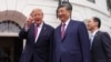 唐纳德·特朗普总统9月24日陪同来访的中国国家主席习近平参观白宫。