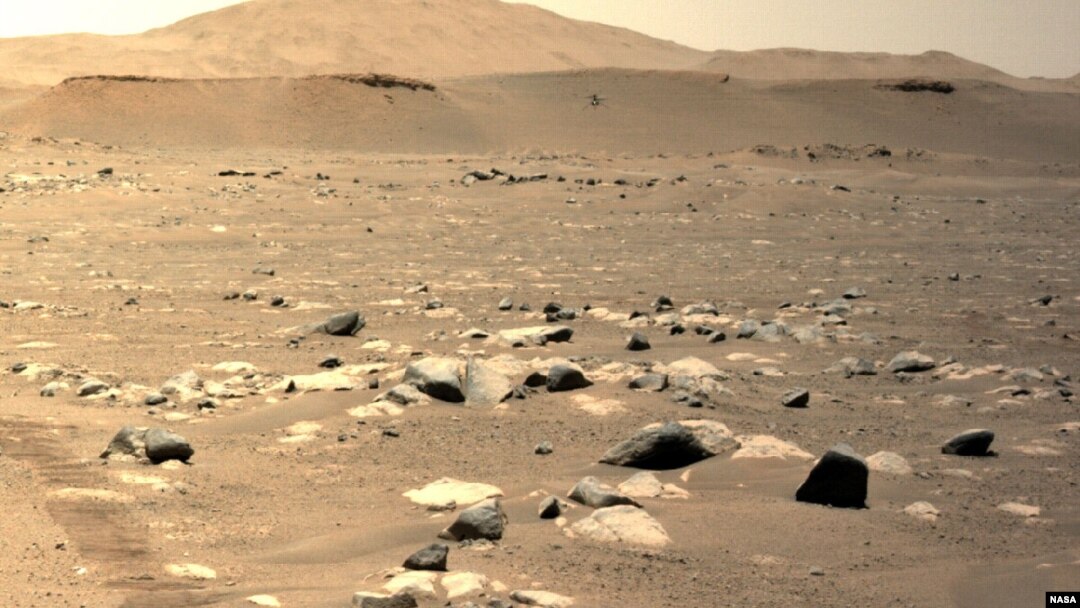 Helikopter NASA di Mars, Ingenuity sukses melakukan penerbangan ketiga hari Minggu (25/4). 