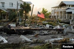 Mjesto Horseshoe Beach, na Floridi, poslije udara uragana Idalia. (Foto: REUTERS/Cheney Orr)