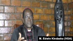 Archbishop Jean Mbarga of Yaounde at his residence in Yaounde, Cameroon, Oct. 28, 2018.