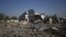 A view of the destroyed compound of former Libyan leader Moammer Gadhafi in Tripoli's Bab al-Aziziya, June 2, 2012.