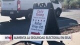 Condados EEUU emplean drones y vidrios blindados para proteger a votantes y funcionarios