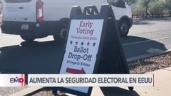 Condados EEUU emplean drones y vidrios blindados para proteger a votantes y funcionarios