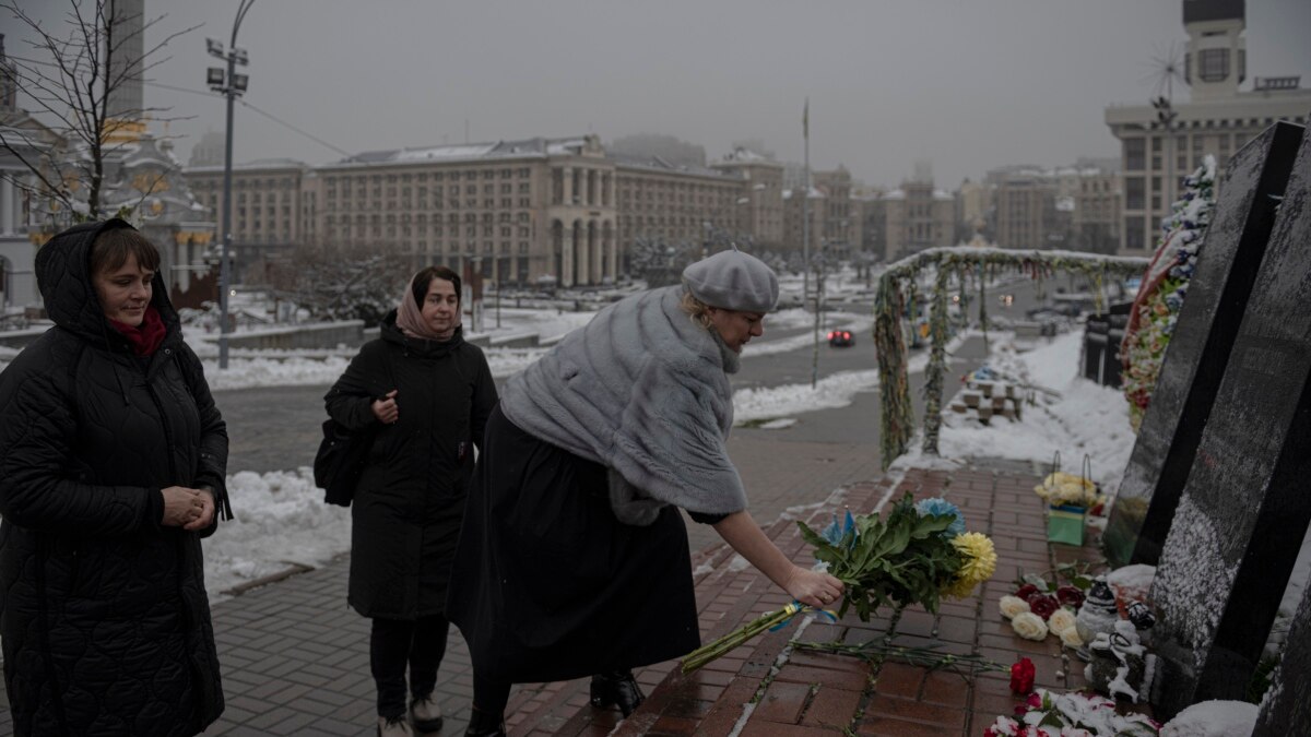 Вдовы на украине. Марш вдов в Киеве.