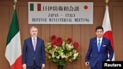 2022年4月12日，意大利國防部長格里尼與日本防衛大臣岸信夫在東京舉行會談。