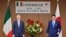 2022年4月12日，意大利国防部长格里尼与日本防卫大臣岸信夫在东京举行会谈。
