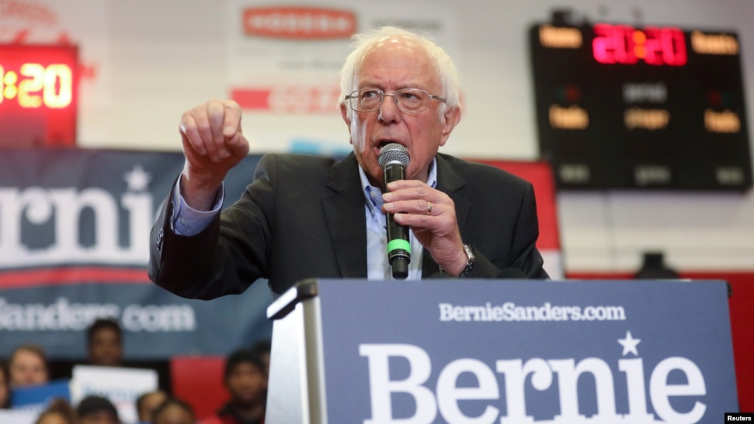 Senator Bernie Sanders masih memimpin dalam perolehan delegasi, dalam pemilihan pendahuluan untuk memperebutkan Capres Partai Demokrat. 