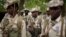 Chadian troops participate in the closing ceremony of operation Flintlock in an army base in N'djamena, Chad, March 9, 2015.