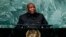 FILE: President of Burundi Evariste Ndayishimiye addresses the 77th session of the United Nations General Assembly, Thursday, Sept. 22, 2022, at U.N. headquarters, New York.