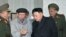 Nhà lãnh đạo Bắc Triều Tiên Kim Jong-Un (thứ hai từ phải sang) thăm Bộ Tư lệnh Phi đạn Chiến lược của Quân đội Nhân dân Triều Tiên (ảnh tư liệu)