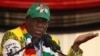 FILE: President Emmerson Mnangagwa addresses an election rally of his ruling ZANU-PF party in Mutare, Zimbabwe, May 19, 2018. 