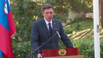 Претседателот на Словенија во посета на Скопје