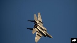 이스라엘 공군의 F-15 전투기. (자료사진)