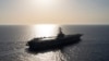 Kapal induk AS USS Dwight D. Eisenhower berlayar di Laut Merah pada 12 Juni 2024. (Foto: AP/Bernat Armangue)