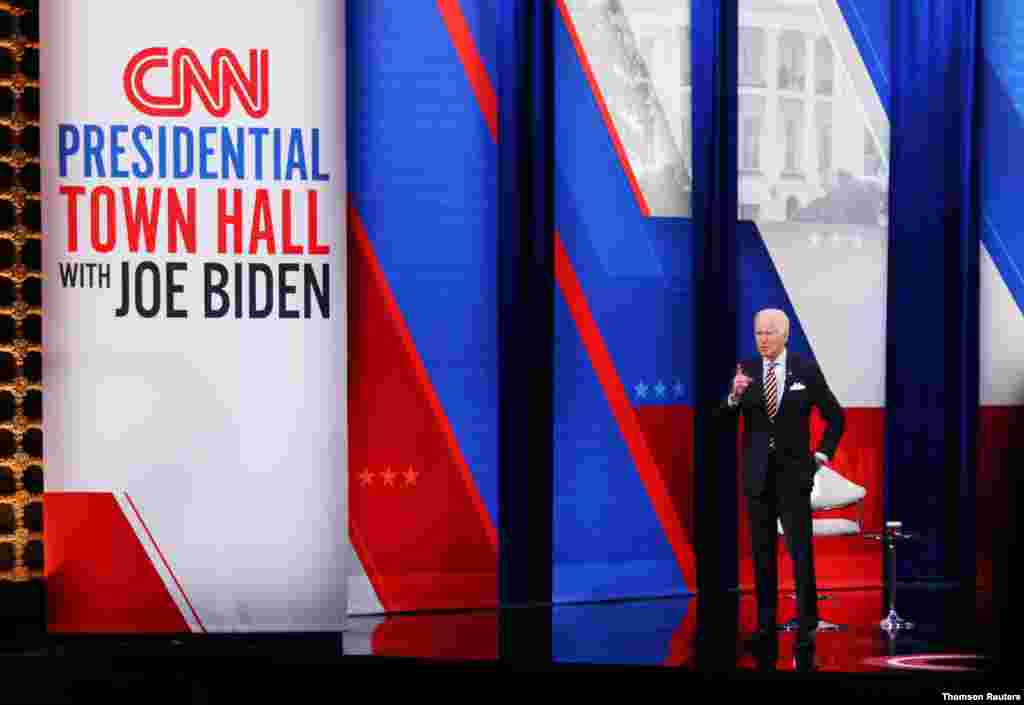 조 바이든 미국 대통령이 밀워키주 위스콘신에서 CNN 방송 주최로 열린 타운홀 행사에 참석했다.