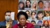 With photos of the young victims in Uvalde, Texas, behind her, Rep. Sheila Jackson Lee, D-Texas, speaks in support of Democratic gun control measures, called the Protecting Our Kids Act, at the Capitol in Washington, June 2, 2022.
