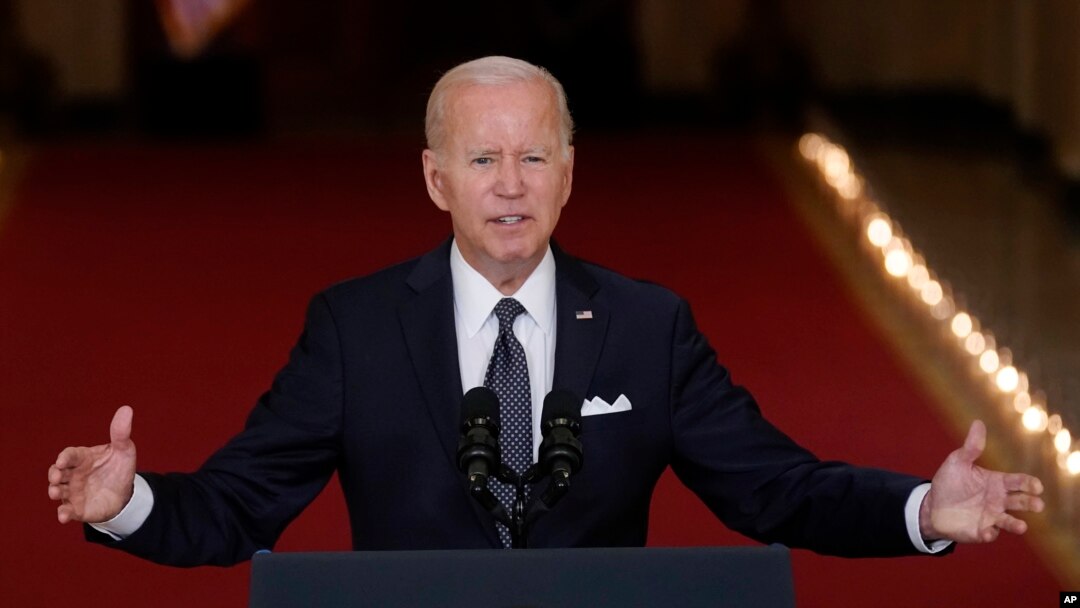 Presiden AS Joe Biden di Gedung Putih, Washington, 2 Juni 2022. (AP Photo/Evan Vucci)