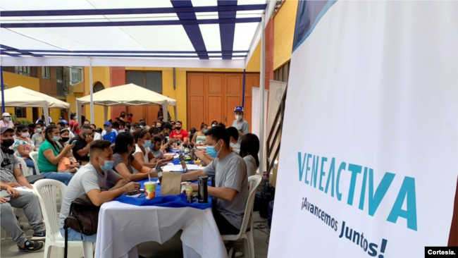 Veneactiva es una organización que ofrece servicios migratorios a los venezolanos en Lima, Perú.