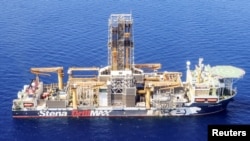 FILE - London-based Energean’s drill ship begins drilling at the Karish natural gas field offshore Israel in the east Mediterranean, May 9, 2022.
