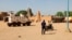 FILE - United Nation forces patrol the streets of Timbuktu, Mali, Sept. 26, 2021. A two-week blockade by Islamist militants has created food and aid shortages in the ancient city of Timbuktu, the mayor and residents said on Aug. 28, 2023.  
