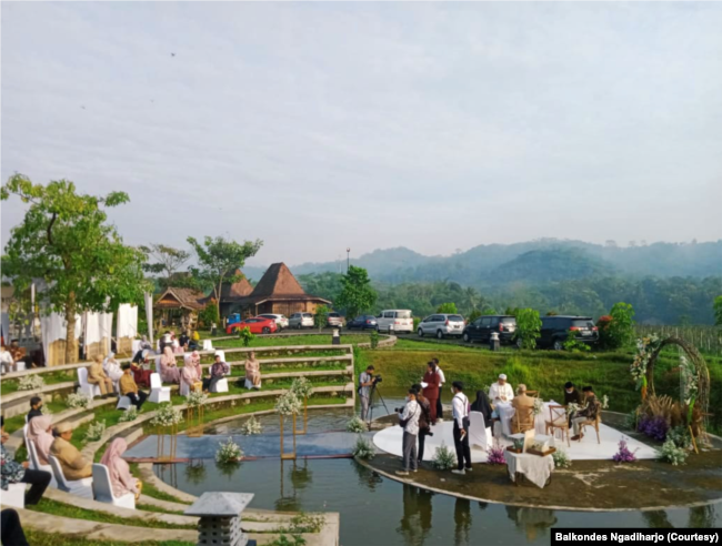 Layanan lain yang disediakan Balkondes Ngadiharjo berupa penyediaan tempat pernikahan, tanpa mengandalkan Candi Borobudur sebagai daya tarik utama kawasan. (Foto: Balkondes Ngadiharjo)