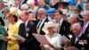 Catherine, duquesa de Cambridge, el príncipe William, Camilla, la duquesa de Cornualles y el príncipe Carlos de Gran Bretaña en la Catedral de San Pablo, durante las celebraciones del Jubileo de Platino de la Reina Isabel en Londres, el 3 de junio de 2022. 