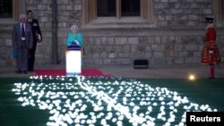 Ratu Elizabeth dari Inggris memimpin salah satu dari perayaan Platinum Jubilee, di Windsor Castle, Inggris, 2 Juni 2022. (Foto: via Reuters)